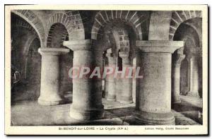 Postcard Old St Benoit sur Loire The Crypt