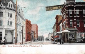 Wilmington North Carolina Front Street Looking North Vintage Postcard JE359460