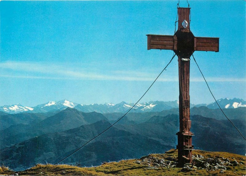 Austria Postcard Tirol Rofangebirge Gipfelkreuz am Vd. Sonnwendjoch