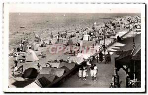 Modern Postcard Saint Aubin Beach and sea dyke