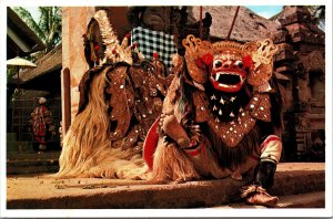 Postcard Indonesia Bali Barong by Werner Han Hans Hoefer