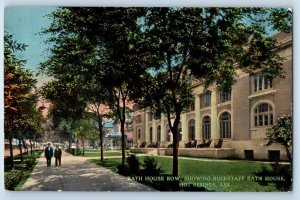 c1910 Bath House Row Buckstaff Bath House Building Hot Springs Arkansas Postcard