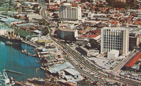 Trinidad Port Of Spain Holiday Inn Docks Harbour Stunning Aerial View Postcard