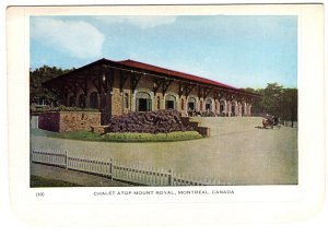 Chalet Atop Mount Royal, Montreal, Folkard Lettercard