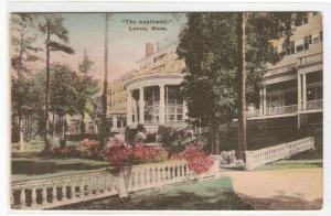 Aspinwall Hotel Lenox Massachusetts handcolored postcard