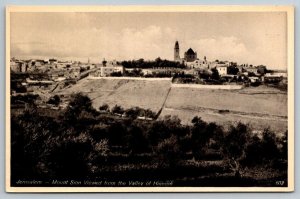 Jerusalem  Israel  Mount Sion  Postcard