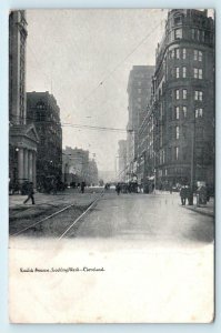 CLEVELAND, OH ~ EUCLID Avenue STREET SCENE  ~  1905 Cuyahoga County Postcard