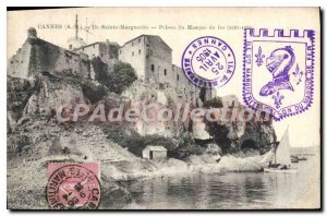 Postcard Old Cannes Ile Sainte Marguerite From Prison Iron Mask 1687-1698