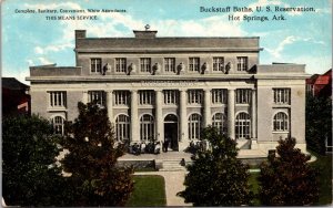 Postcard Buckstaff Baths U.S. Reservation in Hot Springs, Arkansas