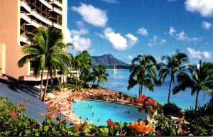 Hawaii Honolulu Sheraton Waikiki and Swimming Pool