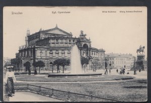 Germany Postcard - Dresden - Kgl.Opernhaus - Hotel Bellevue  T9659