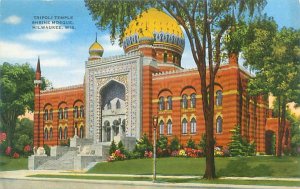 Milwaukee Wisconsin Tripoli Temple Shrine Mosque Pre-Linen Postcard Unused