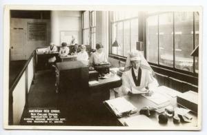 Boston MA American Red Cross Surgical Nurse Dressing RPPC Real Photo Postcard