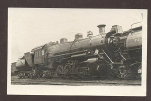 RPPC RICHMOND VIRGINIA RAILROAD TRAIN ENGINE 1916 REAL PHOTO POSTCARD