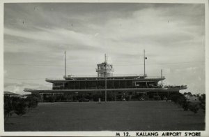 singapore, Kallang Airport (1940s) RPPC Postcard