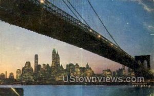 Brooklyn Bridge in New York City, New York