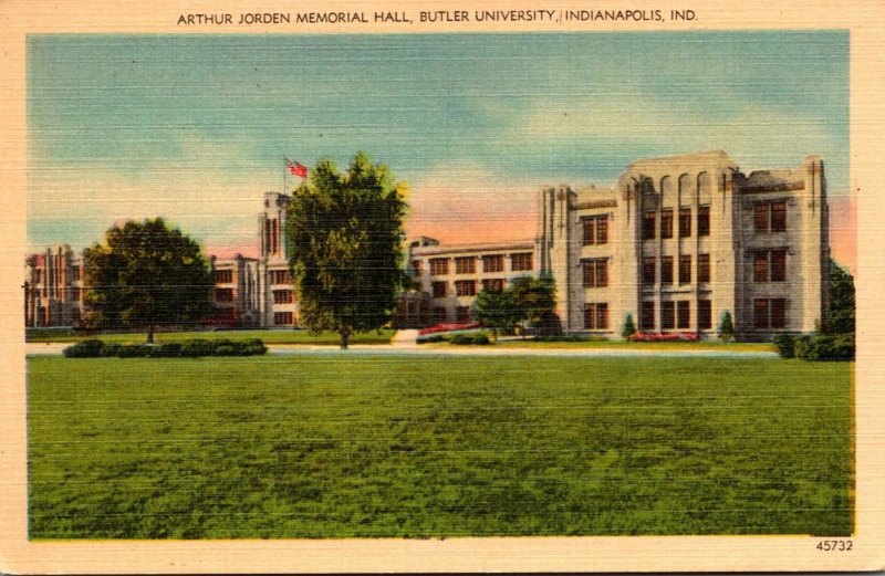 Indiana Indianapolis Arthur Jorden Memorial Hall Butler University