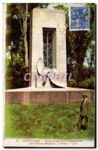 Old Postcard Rethondes Monument & # 39armistice by Edgar Brandt Paris