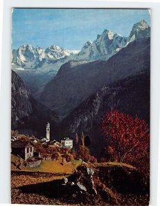 Postcard Soglio mit Bondasca und Scioragruppe, Soglio, Switzerland