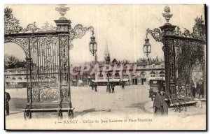 Nancy - grilles Jean Lamour and Place Stanislas - Old Postcard