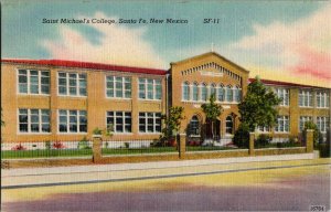 Saint Michael's College Santa Fe New Mexico Vintage Postcard Standard View Card