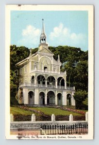 Scala Santa Ste Anne De Beaupre Quebec Canada Street View Church PM Postcard 