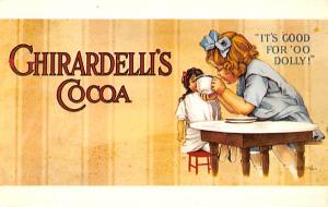 Ghirardelli's Milk Chocolate Advertising Unused 