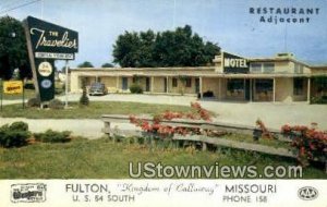 Travelier Motel - Fulton, Missouri MO Postcard