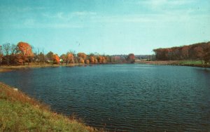 Postcard Scenic View Along New York State Thruway Few Miles North Of Suffren NY