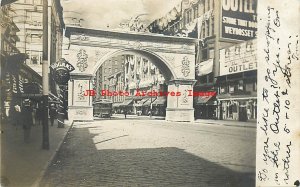 RI, Providence, Rhode Island, RPPC, Old Home Week Arch, 1908 PM, Photo