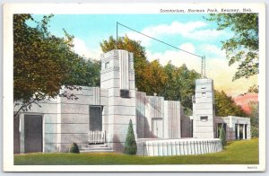 Vintage Sonotorium Harmon Park Kearney NE Postcard Lincoln Highway CT