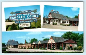 ELDON, Missouri MO ~ Roadside RANDLES COURT MOTEL c1960s Miller County  Postcard