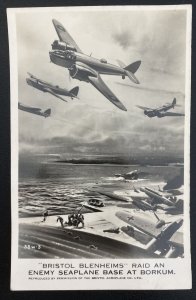 Mint England Picture Postcard Bristol Blenheims Raid An Enemy Seaplane