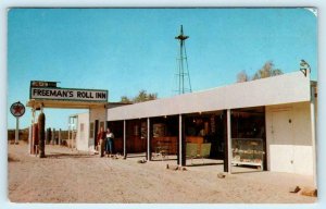 FREEMAN'S ROLL INN Texaco ~ Roadside between Gila Bend & Casa Grande AZ Postcard