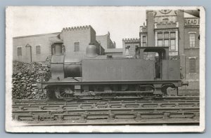 LOCOMOTIVE BRITISH TRAIN ANTIQUE REAL PHOTO POSTCARD RPPC railroad railway UK