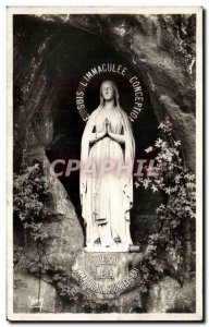 Old Postcard Lourdes Madonna and the Grotto Miraculous
