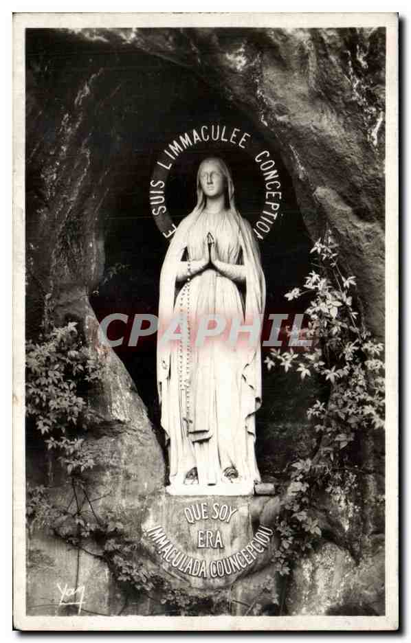 Old Postcard Lourdes Madonna and the Grotto Miraculous | Europe ...