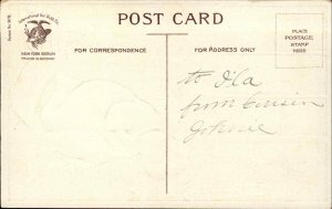 Halloween Scared Boy Ghost Story Ellen Clapsaddle c1910 Postcard bnhs EXC COND 