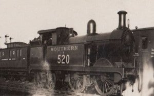 Southern Railway 520  Train Ashford Kent Real Photo Old Postcard