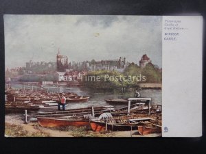 WINDSOR CASTLE Across the River Thames c1904 Postcard by Raphael Tuck 794