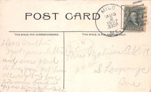 Milo Maine Main Street Vintage Postcard AA100553