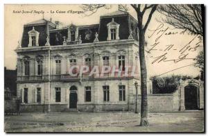 Old Postcard Bank Caisse d & # 39Epargne Saint Jean d & # 39Angely