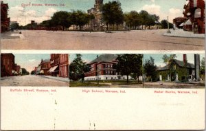 PC Court House, Buffalo Street, High School, Water Works in Warsaw, Indiana