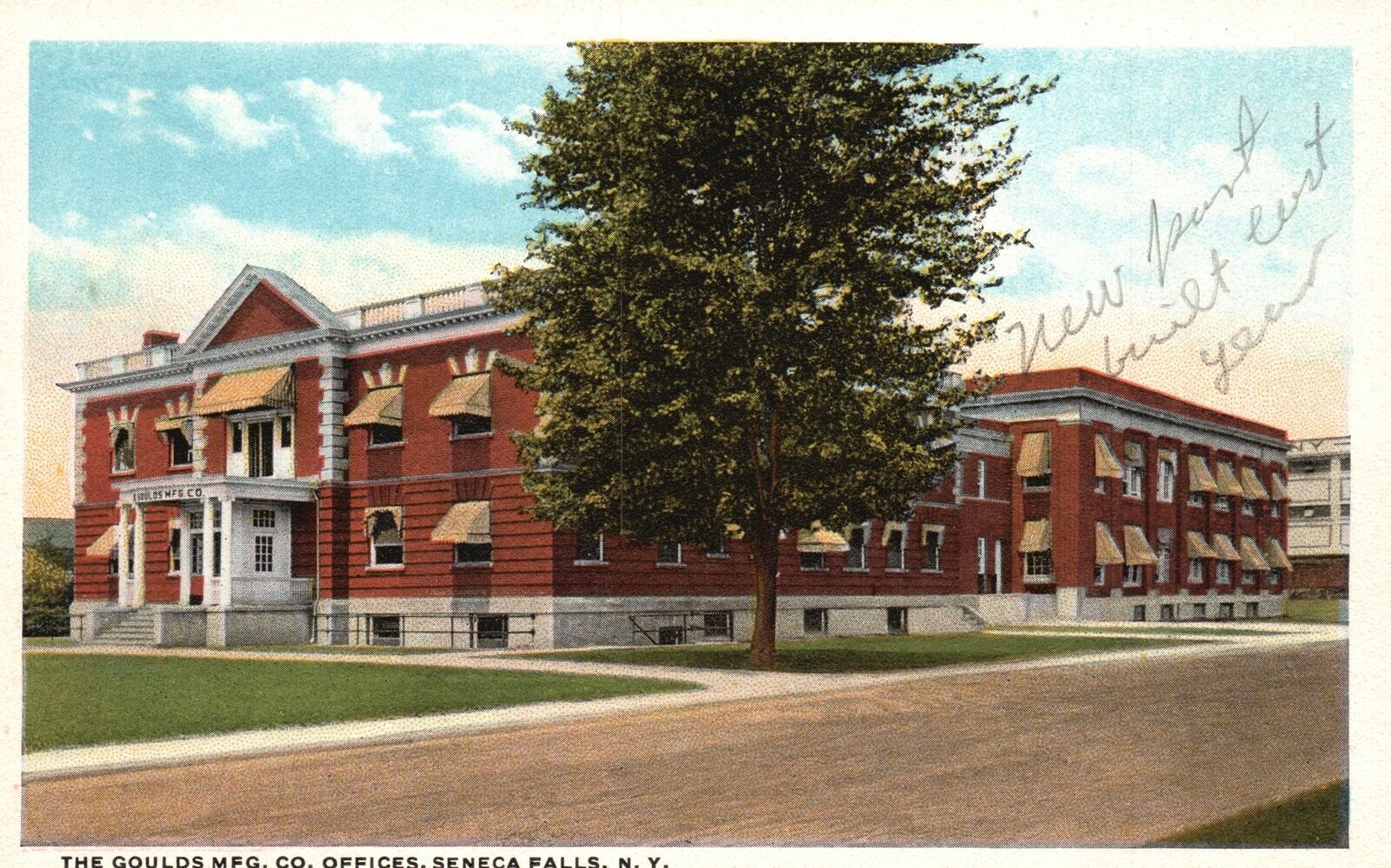 Vintage Postcard The Goulds Manufacturing Co. Offices Seneca Falls New