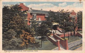 Chattanooga Tennessee Pine Breeze Sanitarium Color Lithograph Vintage PC U6688