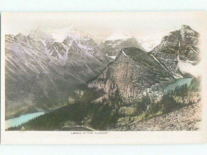 old rppc NICE VIEW Moraine Lake - Banff National Park Alberta AB W0796