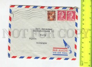 466444 1956 year Africa French Algeria real posted to Germany COVER