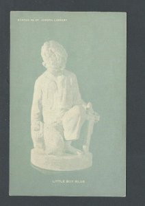 Post Card Little Boy Blue Statue Memorial Father Lost Son & Wrote Famous Poem