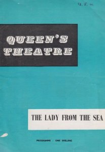 The Lady From The Sea Norway Drama Esmond Knight Liverpool Theatre Programme