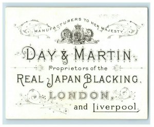 1880's Lot of 5 Day & Martin Real Japan Blacking Victorian Trade Cards P36 